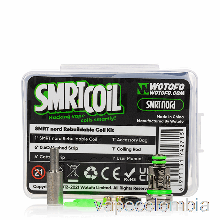 Kit De Bobina Reconstruible Vape Desechable Wotofo Smrt [nord] Kit De Bobina Reconstruible
